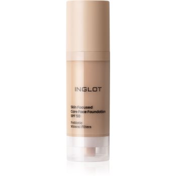 Inglot Skin Focused Care Face Foundation SPF 50 acoperire make-up SPF 50 - imagine 2